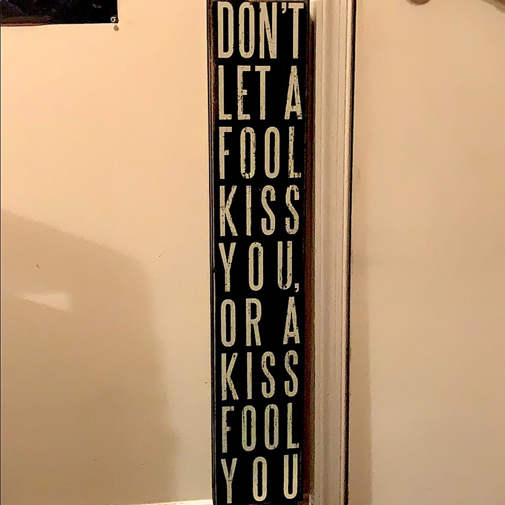 Inspirational quote wall decor